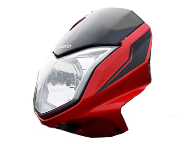N536D Head Light Mask - Spld Ismrt Bk-Red