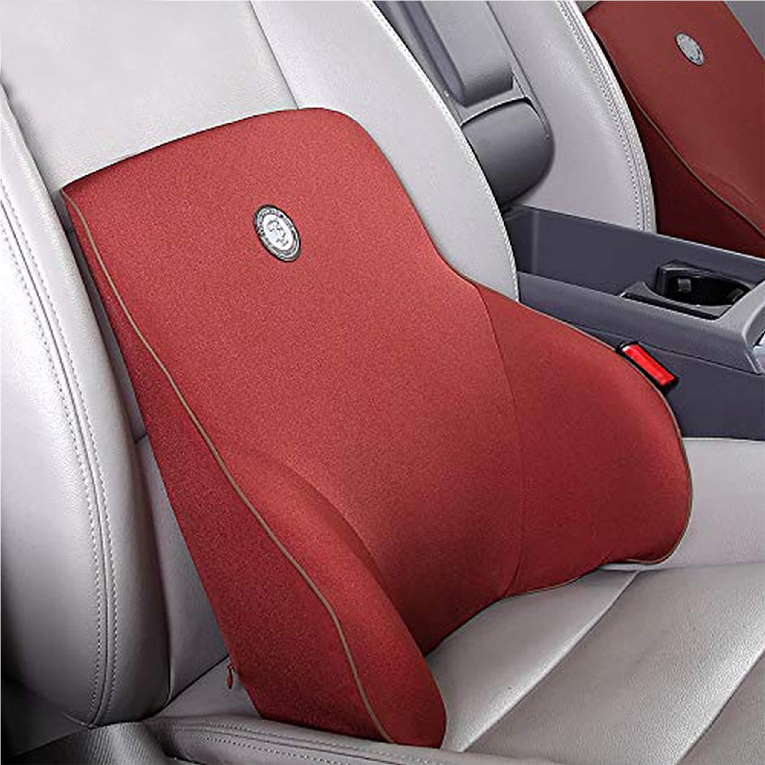 Gigi (G-1426) Lumbar Support for Office Chair | Back Pillow for Car | Memory Foam Orthopedic Cushion - Provides Low Back Support | Improves Posture | Washable Cover