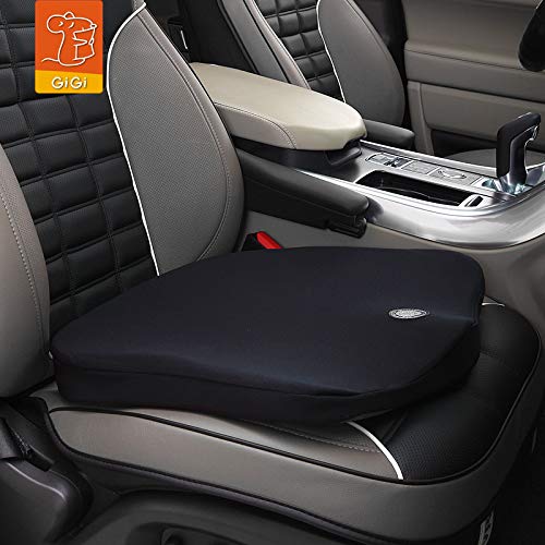 GiGi G-1585 100% Pure Memory Foam Breathable Car Seat Cushion Pad Ache Relief Pillow for Home/Office Chair, Car Seat