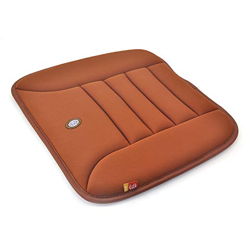 GiGi G-1586 Pure Memory Foam Breathable Car Seat Cushion Pad Mat for Home/Office Chair, Car Seat