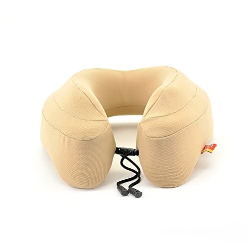 GiGi Travel Pillow - U Shape Portable Memory Foam Neck Pillow Best for Airplane Travel,Driving,Studying,Working,Home and Camping,Removable and Washable Soft Velour Cover