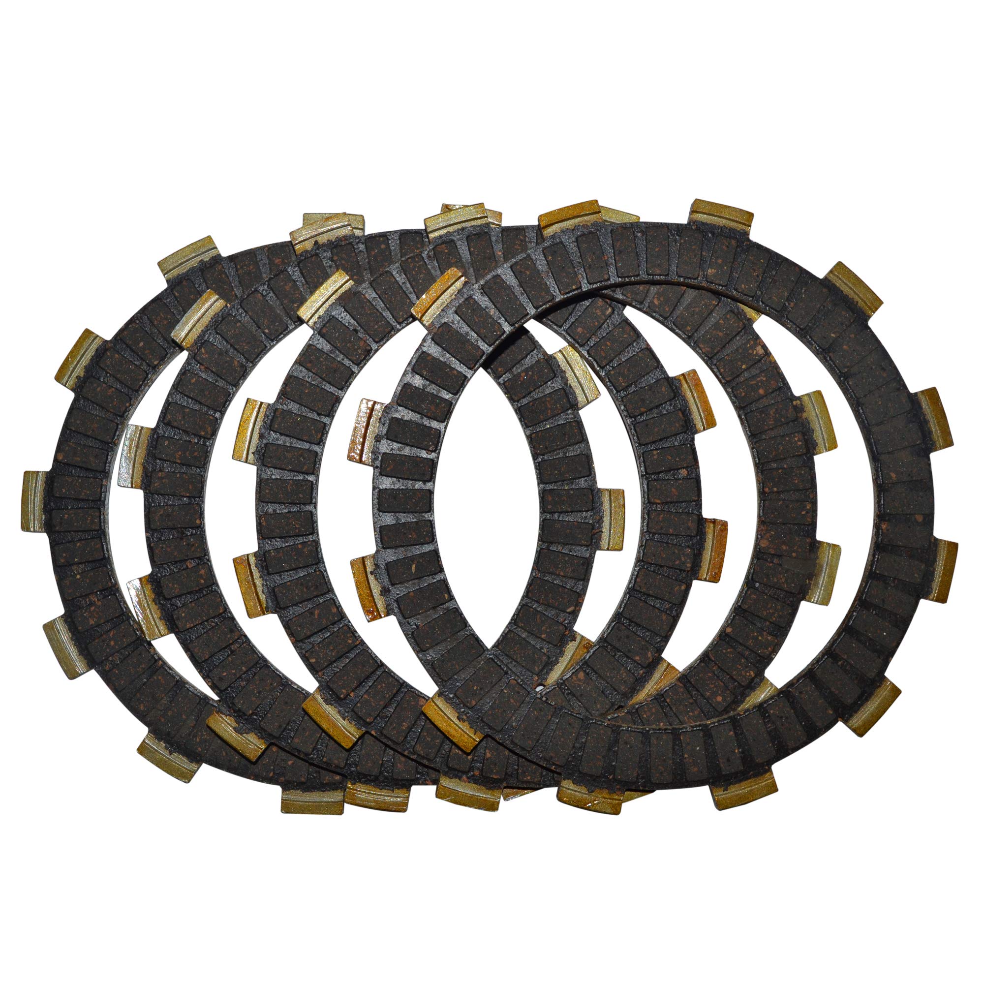 NIKAVI RCLP15 Rubber Clutch Plate (4) Compatible for Suzuki Heat (RCLP15)