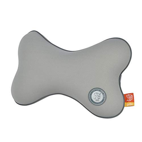 GiGi G-1063A Pure Memory Foam and Ergonomic Design Car Seat Neck Rest Cushion, Head Rest Pillow for Cervical Pain Relief - gray