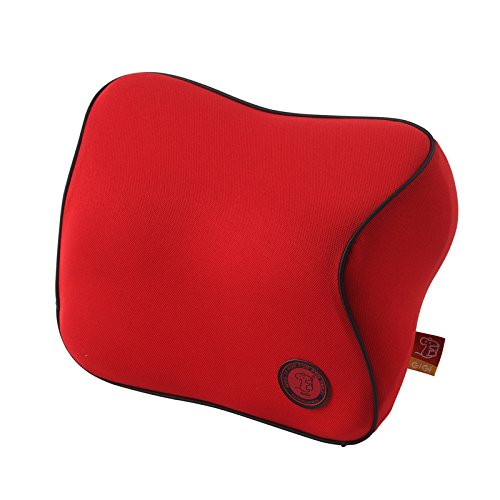 GiGi G-1107 Driving Comfortable and Soft NASA Memory Foam Car Neck Pillow|Full Surround car headrest of seat|Head Pillow|Rest Pillow|Protect Neck&Vertebra in Travel/Office/Home/car  - suzuki red