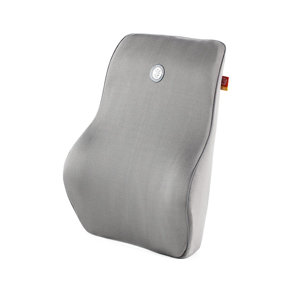 Gigi (G-1328) Lumbar Support for Office Chair | Back Pillow for Car | Memory Foam Orthopedic Cushion - Provides Low Back Support | Improves Posture | Washable Cover - gray