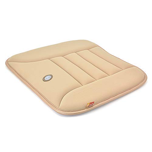 GiGi G-1586 Pure Memory Foam Breathable Car Seat Cushion Pad Mat for Home/Office Chair, Car Seat - beigee
