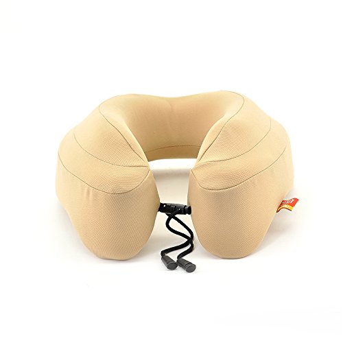 GiGi (G-1587) Evolution Memory Foam Travel Pillow - The Best Neck Pillow with 360 Head & Neck Support - apricot