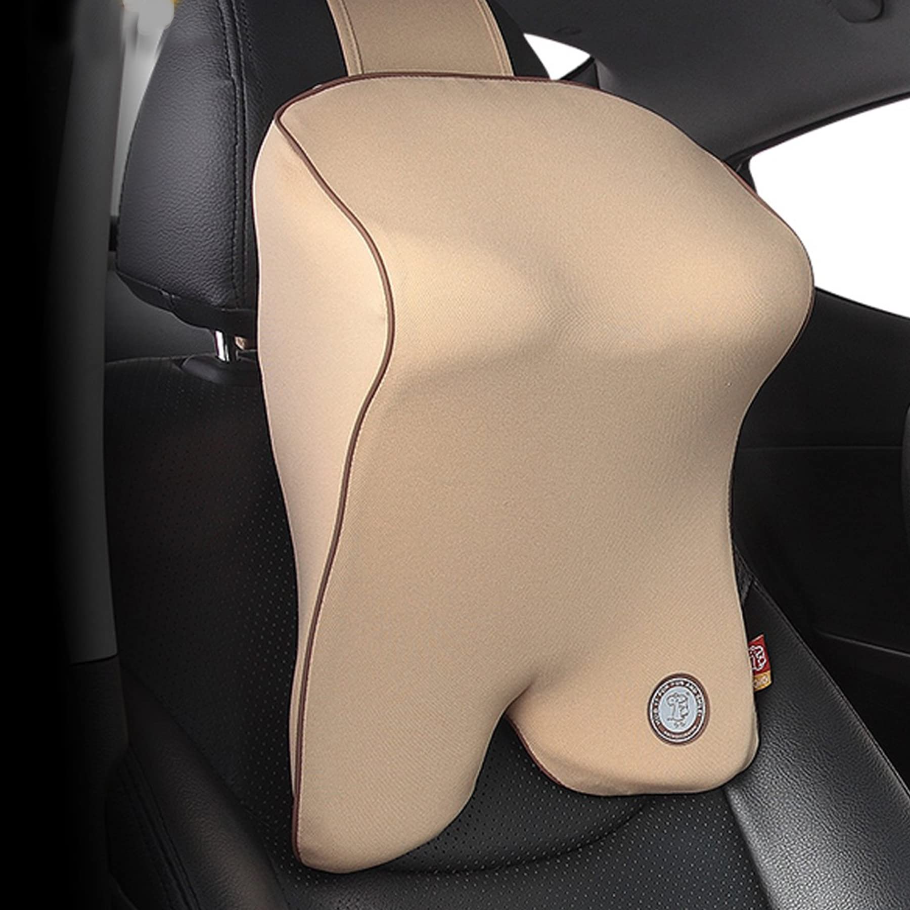 Gigi (G-1603) Gigi Memory Foam Car Neck Pillow Car Headrest,Head Pillow,Rest Pillow,Protect Neck - apricot