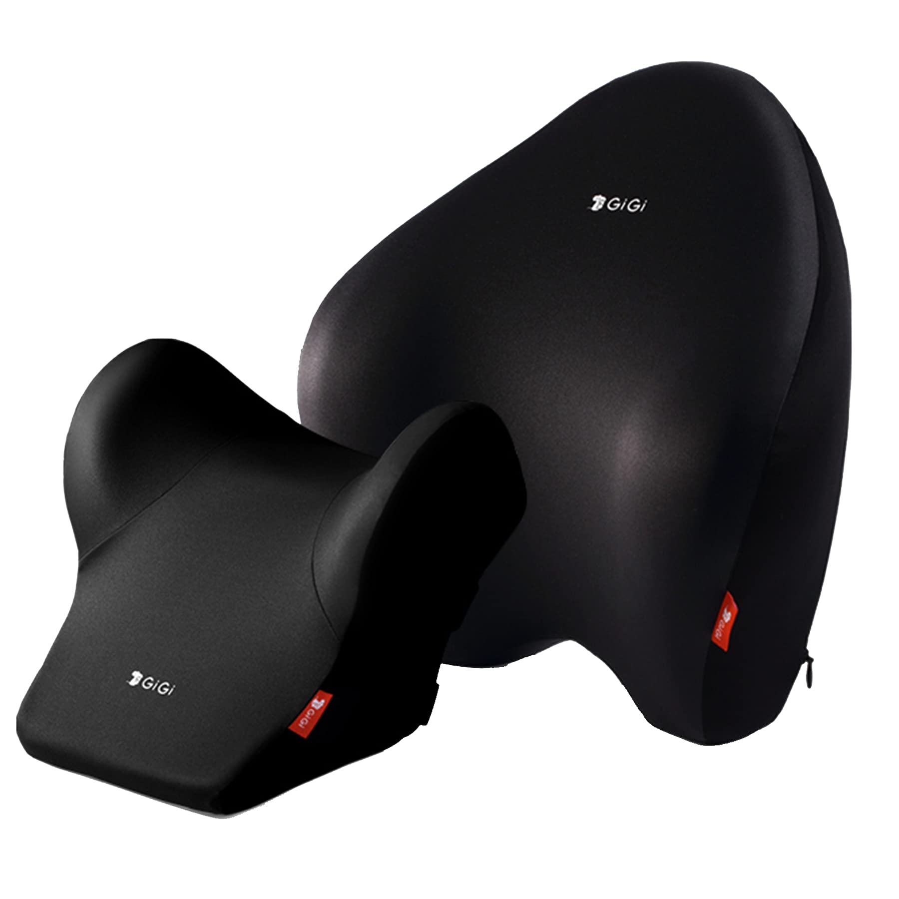 GiGi Memory Foam Back Lumbar Support and Headrest Pillow for Car - G-1668/1669 - black
