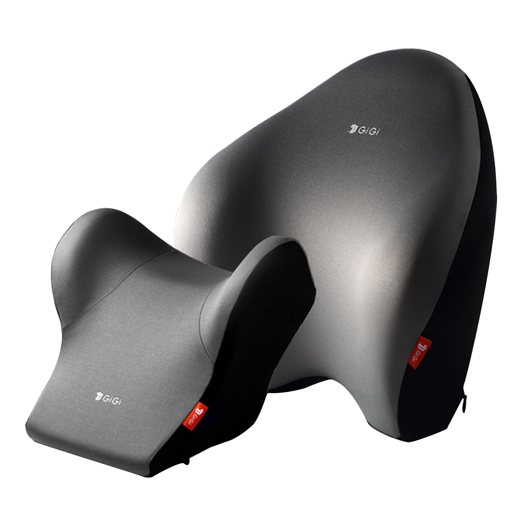 GiGi Memory Foam Back Lumbar Support and Headrest Pillow for Car - G-1668/1669 - gray