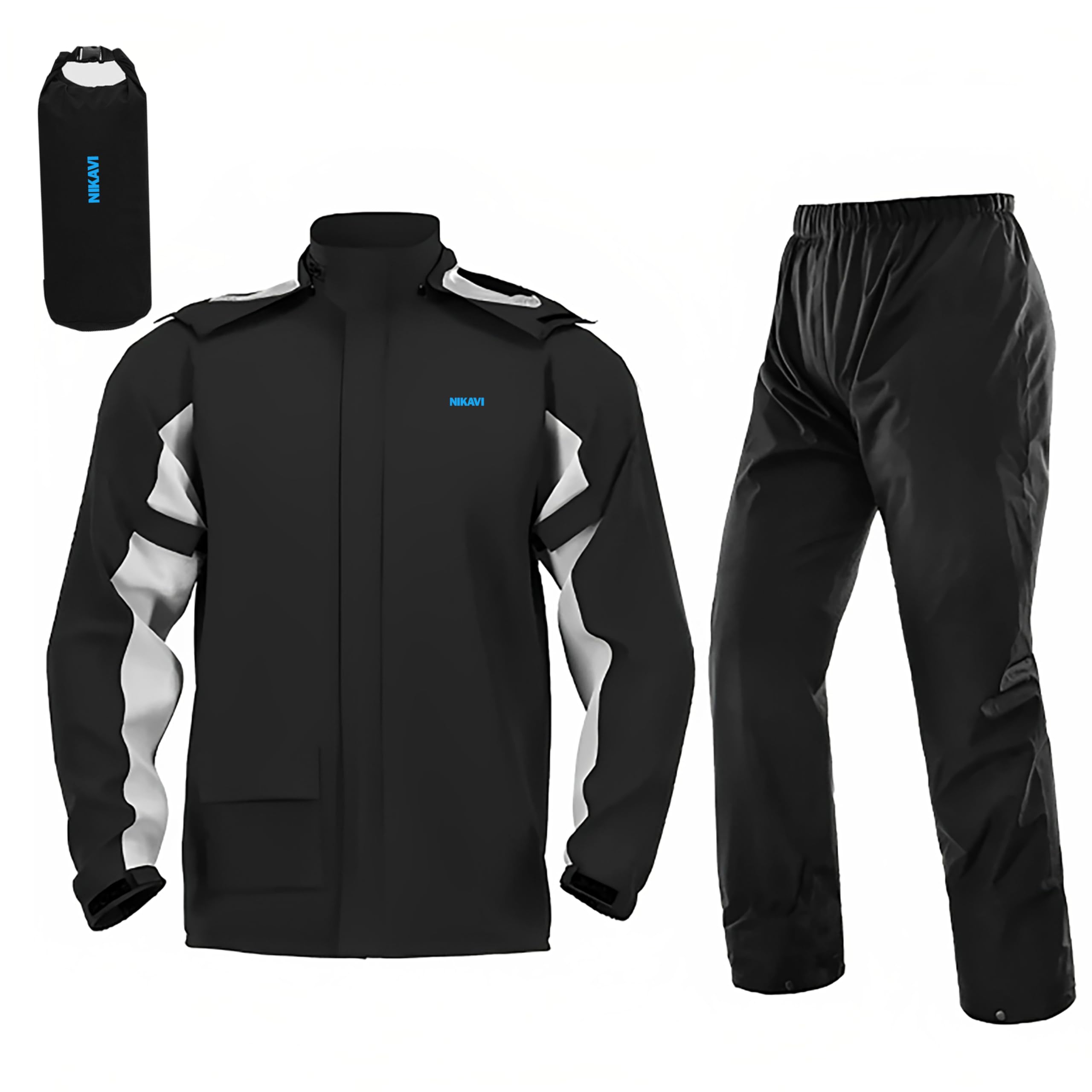 24-PTRK-L-BL Protective GearTrack Pant Set - Black