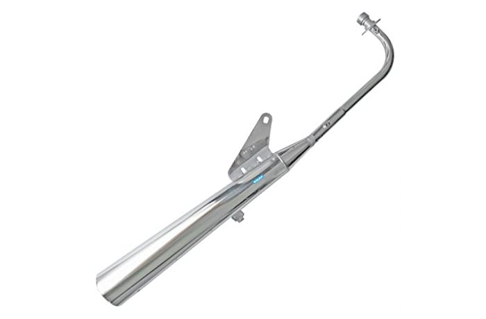 NIKAVI SLCP14 Silencer Compatible for Hero Splendor Old Chrome
