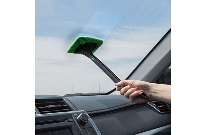 Car Inside Long Handled Window Windshield Cleaner Brush Tool