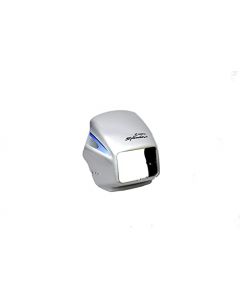 NIKAVI N504D Head Light Mask Compatible Compatible for Hero Splendor Plus New Model A/W Silver