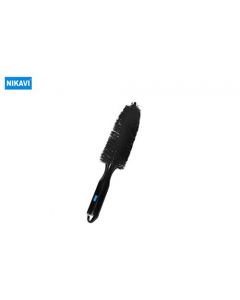 NIKAVI Universal Cleaning Brush, Anti-Slip Grip Brush [ Car Tire Rim, Kitchen Vesels, Glass Wares,etc ] (Black)