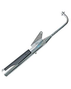 NIKAVI SLCP10 Silencer Compatible for Hero Passion Plus (with Plate) (Chrome)