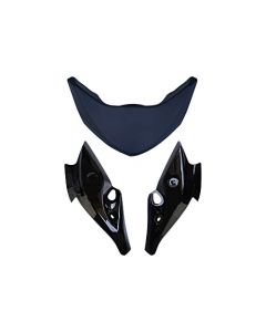 NIKAVI N641 Head Light Visor Mask Compatible for Yamaha Fz-S Bk