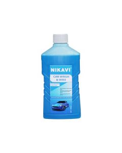 NIKAVI Ultimate Wash and Wax, Car Wash and Wax Cleans and Shines in One Step, Wash, Shine, and Protect with An Enhanced Ph Neutral Car Paint Cleaner 500 Ml