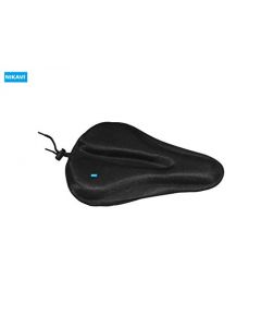 NIKAVI Bike Seat Cushion-Extra Soft Gel Bicycle Seat, Gel Soft Pad Bicycle Saddle Cushion with Water and Dust Resistant Cover (Black) 2 Model