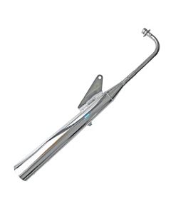 NIKAVI SLCP09 Silencer Compatible for Hero Splendor Y2K (Chrome)