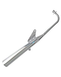 NIKAVI SLCP14 Silencer Compatible for Hero Splendor Old (Chrome)