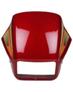 NIKAVI N547C Head Light Mask Compatible Compatible for Hero Splendor Plus BS-6 Red