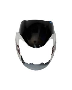 NIKAVI N577A Head Light Mask Compatible Compatible for TVS Phoenix Bk-Grey
