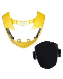 NIKAVI N566B Head Light Mask Compatible Compatible for TVS Apache Yellow