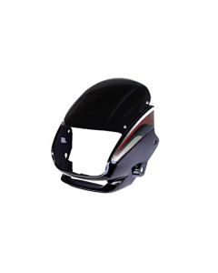NIKAVI N508A Head Light Mask Compatible Compatible for Hero Super Splendor New Model Bk-Red