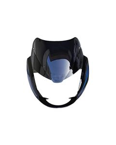 NIKAVI N601 Head Light Visor Mask Compatible for Bajaj Pulsar Ug6 Bk-Blue