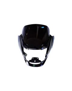 NIKAVI N550B Head Light Mask Compatible Compatible for Hero Super Splendor 2017 Bk-Grey
