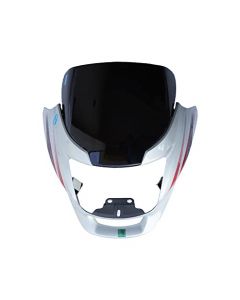NIKAVI N525D Head Light Mask Compatible Compatible for Hero Super Splendor Latest Silver