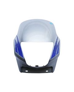 NIKAVI N512D Head Light Mask Compatible Compatible for Hero Passion Plus Lite Silver-Blue