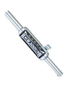 NIKAVI SLCP27 Silencer Compatible for Royal Enfield Bullet Universal Indoor (with CL Plate) (Chrome)