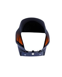 NIKAVI N512B Head Light Mask Compatible Compatible for Hero Passion Plus Bk-Orange