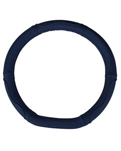 NIKAVI Microfiber Leather Steering Wheel Cover (Black)