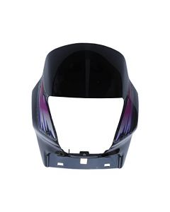 NIKAVI N511 Head Light Mask Compatible Compatible for Hero Passion O/M M.Bk[Bk-Pink]