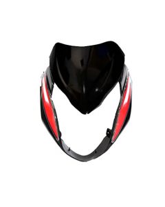 NIKAVI N541A Head Light Mask Compatible Compatible for Hero Glamour i3S (2018) Bk-Red