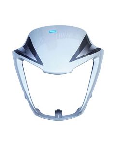 NIKAVI N507D Head Light Mask Compatible Compatible for Hero Splendor NXG Silver