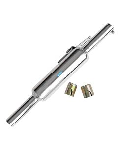 NIKAVI SLCP22 Silencer Compatible for Royal Enfield Bullet Mini (Chrome)