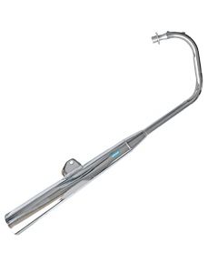 NIKAVI SLCP07 Silencer Compatible for Bajaj Boxer CT 100 (Chrome)