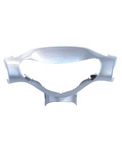 NIKAVI N1020B Head Light Visor Mask Compatible for TVS Scooty Pep Silver
