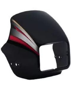 NIKAVI N506A Head Light Mask Compatible Compatible for Hero Splendor Pro Bk-Red