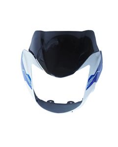 NIKAVI N577E Head Light Mask Compatible Compatible for TVS Phoenix White-Blue