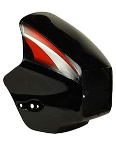 NIKAVI N547A Head Light Mask Compatible Compatible for Hero Splendor Plus BS-6 Bk-Red