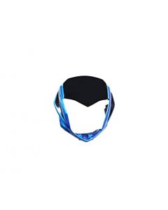 NIKAVI N537C Head Light Mask Compatible Compatible for Hero Splendor ISMRT New Model 110CC Blue-Black