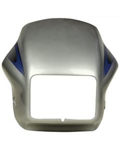 NIKAVI N502B Head Light Mask Compatible Compatible for Hero Splendor New Model Silver