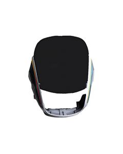 NIKAVI N508C Head Light Mask Compatible Compatible for Hero Super Splendor New Model Silver