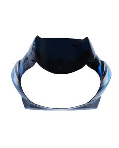 NIKAVI N610 Head Light Visor Mask Compatible for Bajaj Discover 125Cc Latest 2015 Bk-Blue