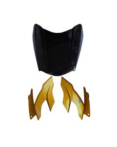 NIKAVI N569B Head Light Mask Compatible Compatible for TVS Apache Beast Yellow